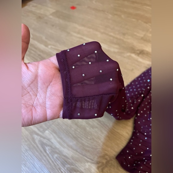 Alex & Sophia Purple Studded Lace-Up Square-Neck Top, crop Top - Picture 6 of 11